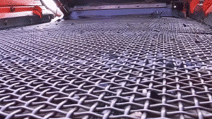 crusher torn mesh screen