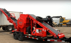 portable tire shredder